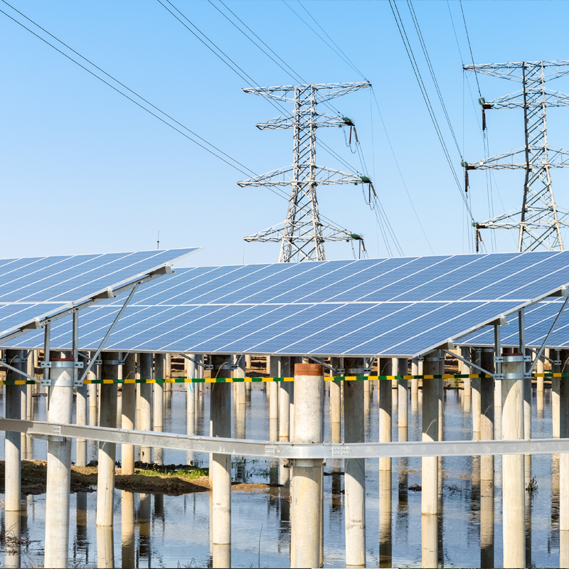 Sistema de montagem fotovoltaica vertical/montado no solo/tripé